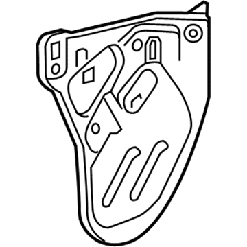 85610474 GM Water Deflector, Inner Passenger Side Illustration 1 of 1