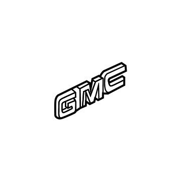 GM 85126850 Emblem, Rear End Panel And Tailgate 85126850 GM Emblem, Rear End Panel And Tailgate Illustration 1 of 1