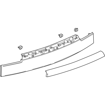 GM 85768847 Applique, Rear End Panel And Tailgate 85768847 GM Applique, Rear End Panel And Tailgate Illustration 1 of 1