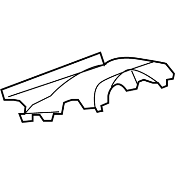GM 15142842 Upper Shroud 15142842 GM Upper Shroud Illustration 1 of 1