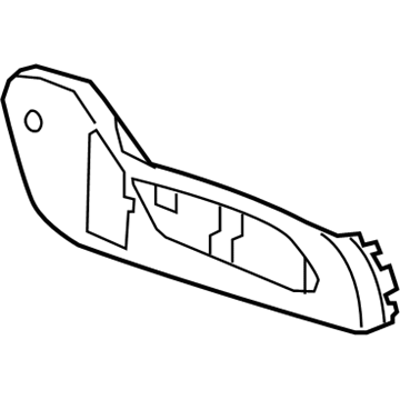 GM 25947609 Outer Finish Panel, Titanium, Passenger Side 25947609 GM Outer Finish Panel, Titanium, Passenger Side Illustration 1 of 1