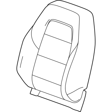 GM 26566248 Cover Assembly-Front Seat Back *Backen Blackk 26566248 GM Cover Assembly-Front Seat Back *Backen Blackk Illustration 1 of 1