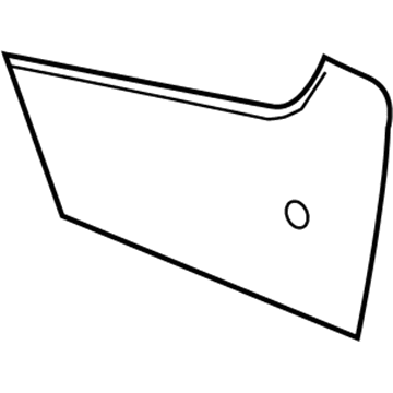 GM 22744839 Side Trim Panel, Black, Driver Side 22744839 GM Side Trim Panel, Black, Driver Side Illustration 1 of 1