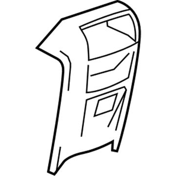 GM 22747857 Rear Trim, Black 22747857 GM Rear Trim, Black Illustration 1 of 1