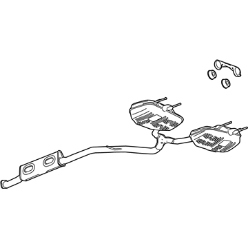 23412410 GM Muffler & Pipe Illustration 1 of 1