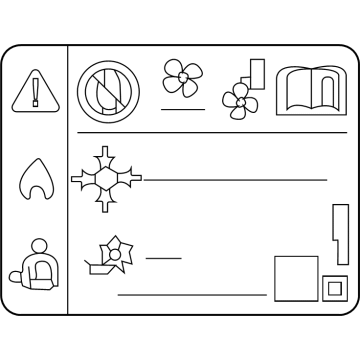 Buick 84492906 A/C Label