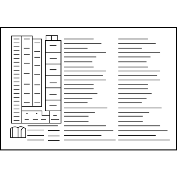 Buick 42814545 Fuse Box Label