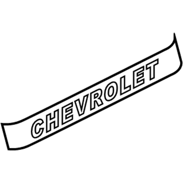 GM 15672011 Decal, Rear 15672011 GM Decal, Rear Illustration 1 of 1