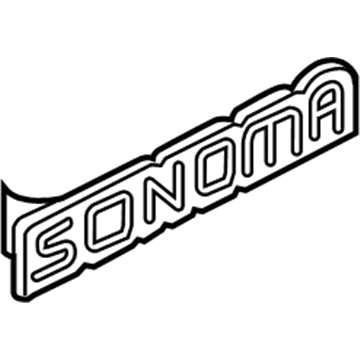 15700059 GM Nameplate, Outer Illustration 1 of 1