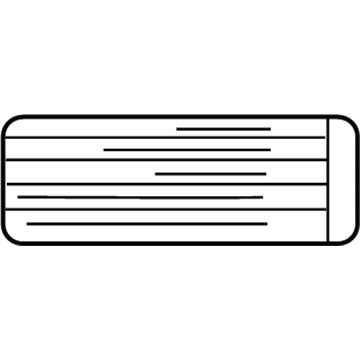 Cadillac 15053409 Caution Label