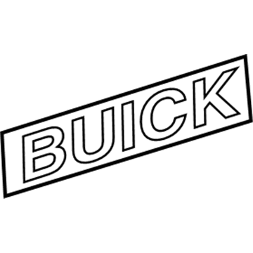 15292644 GM Nameplate, Rear Illustration 1 of 1