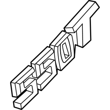84777193 GM Nameplate, Rear Illustration 1 of 1