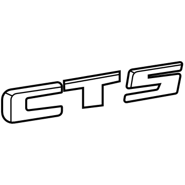 84983505 GM Nameplate, Rear Illustration 1 of 1