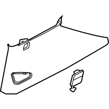Chevy 26445356 Upper Quarter Trim