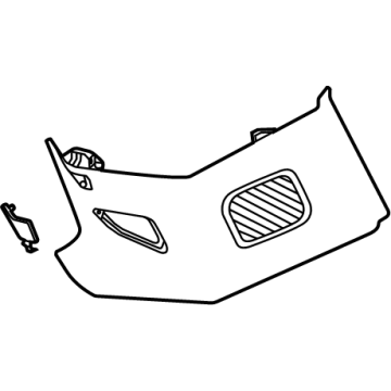Chevy 26489967 Rear Quarter Trim