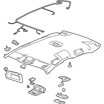 GM 19354632 Headliner, Titanium 19354632 GM Headliner, Titanium Illustration 1 of 1