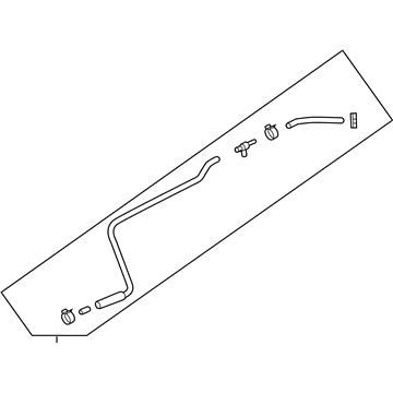 GM 23497241 Reservoir Hose 23497241 GM Reservoir Hose Illustration 1 of 1