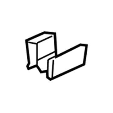 10406137 GM Pillar Trim Clip, Front Illustration 1 of 1