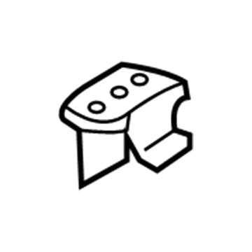 GM 25798912 Extension Panel Mount Bracket, Front Passenger Side 25798912 GM Extension Panel Mount Bracket, Front Passenger Side Illustration 1 of 1