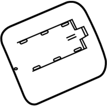 GM 22865364 Fuel Door 22865364 GM Fuel Door Illustration 1 of 1