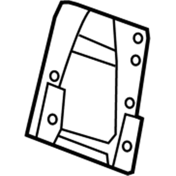 88941125 GM Back Panel Illustration 1 of 1