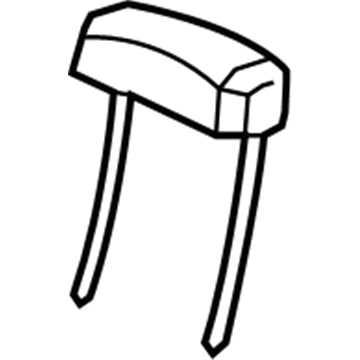 GM 19127986 Headrest Cover 19127986 GM Headrest Cover Illustration 1 of 1