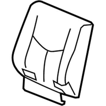 GM 19127633 Seat Back Cover, Passenger Side 19127633 GM Seat Back Cover, Passenger Side Illustration 1 of 1