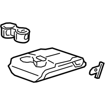 GM 23213534 Armrest, Jet Black 23213534 GM Armrest, Jet Black Illustration 1 of 1