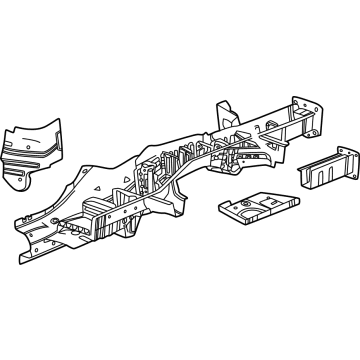 86827507 GM Rail Assembly, Rear Driver Side Illustration 1 of 1