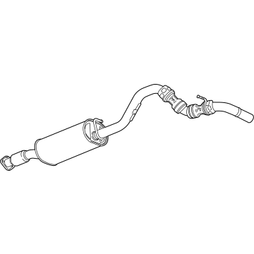 Chevy 84896834 Muffler With Tail Pipe