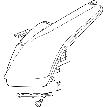 23214321 GM Headlamp Assembly, Passenger Side Illustration 1 of 1