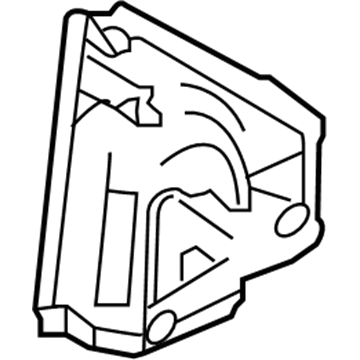 GM 84237683 Mirror Assembly Gasket, Rear Driver Side 84237683 GM Mirror Assembly Gasket, Rear Driver Side Illustration 1 of 1