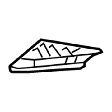 GM 20996124 Defroster Grille, Brownstone, Passenger Side 20996124 GM Defroster Grille, Brownstone, Passenger Side Illustration 1 of 1