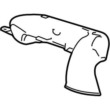 GM 25983611 Outlet Duct, Passenger Side 25983611 GM Outlet Duct, Passenger Side Illustration 1 of 1