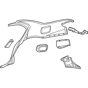 12362744 GM Quarter Panel, Rear Outer Passenger Side Illustration 1 of 1