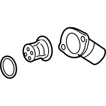 GM 12600178 Thermostat Housing 12600178 GM Thermostat Housing Illustration 1 of 1