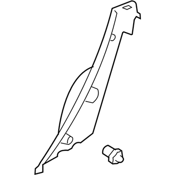 Pontiac 19184797 Lower Quarter Trim