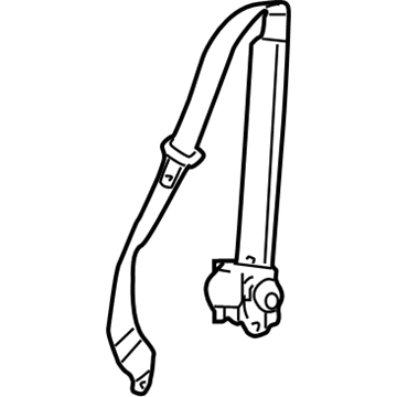 Chevy Trailblazer EXT Seat Belt - 89023866