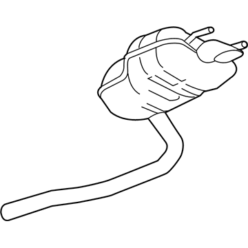 Chevy 13478037 Muffler With Tail Pipe