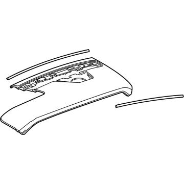 GM 84533927 Upper Trim Panel, Brownstone, Driver Side 84533927 GM Upper Trim Panel, Brownstone, Driver Side Illustration 1 of 1