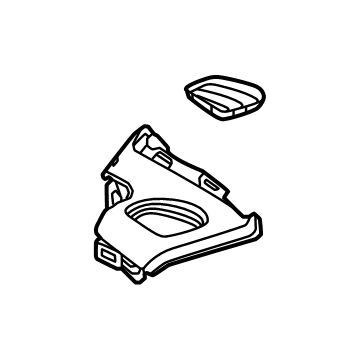 GM 84790310 Side Trim, Black 84790310 GM Side Trim, Black Illustration 1 of 1