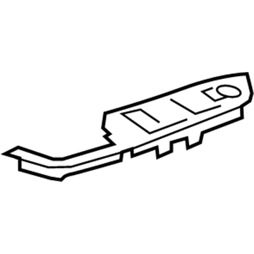 20840706 GM Window Switch, Black, Front Passenger Side Illustration 1 of 1