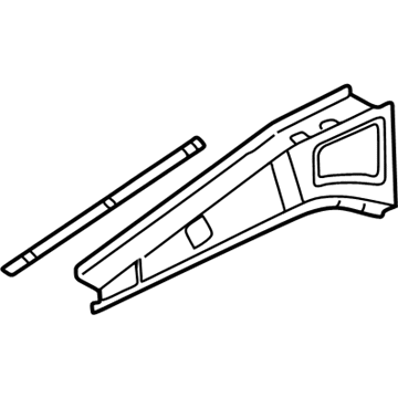 GM 12369517 Upper Rail, Front Driver Side 12369517 GM Upper Rail, Front Driver Side Illustration 1 of 1