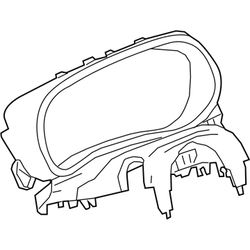 GM 42520982 Upper Shroud, Black 42520982 GM Upper Shroud, Black Illustration 1 of 1