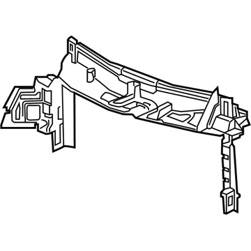 GM 84446830 Upper Baffle 84446830 GM Upper Baffle Illustration 1 of 1