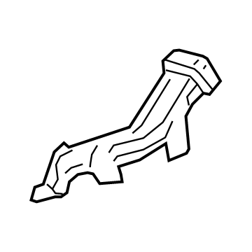 GM 23391143 Floor Duct, Front Driver Side 23391143 GM Floor Duct, Front Driver Side Illustration 1 of 1