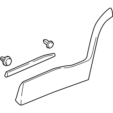 GM 84462101 Lower Molding, Black, Rear Driver Side 84462101 GM Lower Molding, Black, Rear Driver Side Illustration 1 of 1