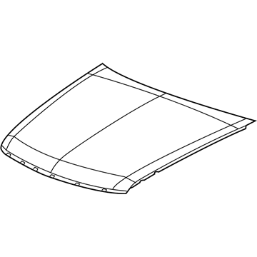 GM 19354875 Hood 19354875 GM Hood Illustration 1 of 1