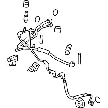 GM 84429957 Pressure Hose 84429957 GM Pressure Hose Illustration 1 of 1