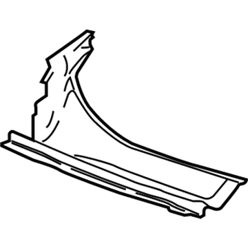 GM 15785634 Cowl Grille, Passenger Side 15785634 GM Cowl Grille, Passenger Side Illustration 1 of 1